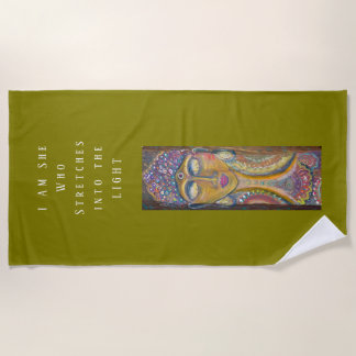 Divine Feminine Buddha original art Towel Strandtuch