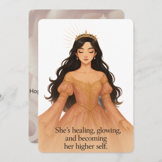 Divine Feminine Energy Grußkarte - Yasumi Art (Vorne/Hinten)