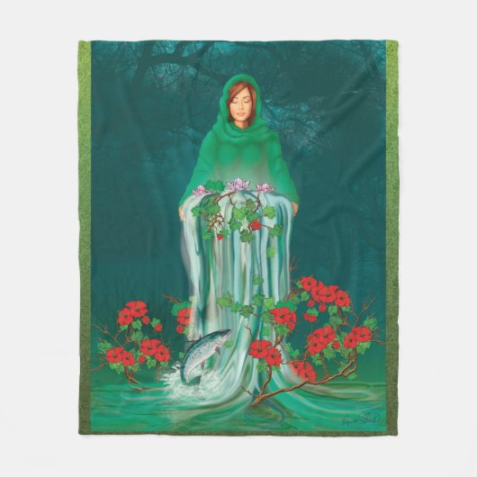 Divine Feminine Fleece Blanket (Vorderseite)
