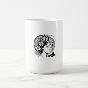 Divine Feminine Mandala Kunst, Dichtung und Musik Kaffeetasse