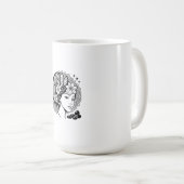 Divine Feminine Mandala Kunst, Dichtung und Musik Kaffeetasse (VorderseiteRechts)