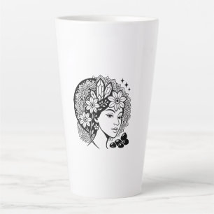 Divine Feminine Mandala Kunst, Dichtung und Musik Milchtasse
