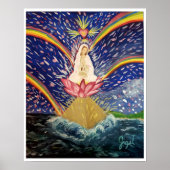 Divine Feminine Rising matte Papier Poster (Vorne)