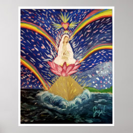 Divine Feminine Rising matte Papier Poster