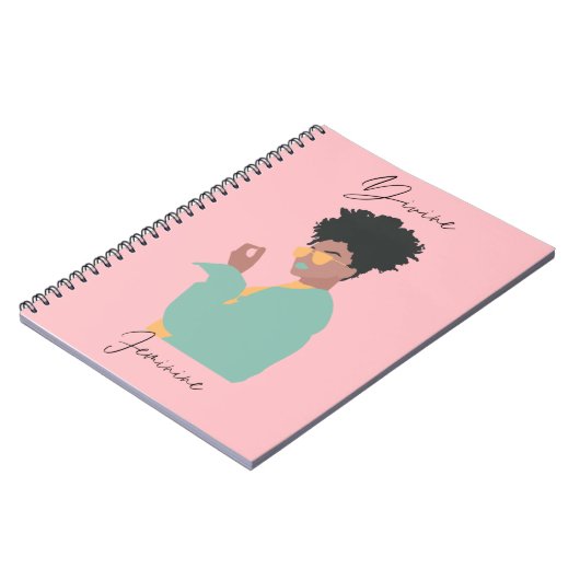 Divine Feminine Spirale Notebook Notizblock (Linke Seite)