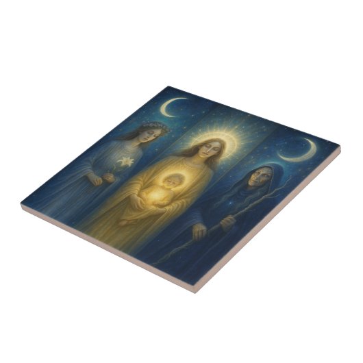 Divine Feminine Triptych Fliese (Seite)