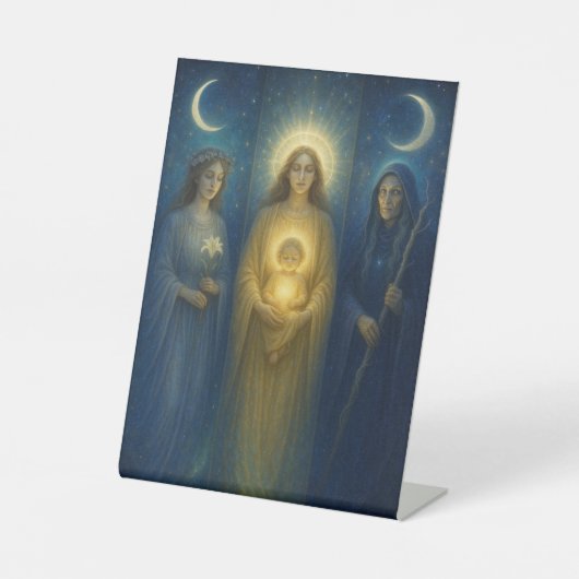 Divine Feminine Triptych Sockelschild (Vorderseite)