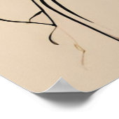 Divine Goddess Line Art Poster (Ecke)