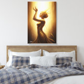 Divine Golden Goddess Canvas Art Leinwanddruck (Insitu (Schlafzimmer))