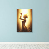 Divine Golden Goddess Canvas Art Leinwanddruck (Insitu (Holzboden))