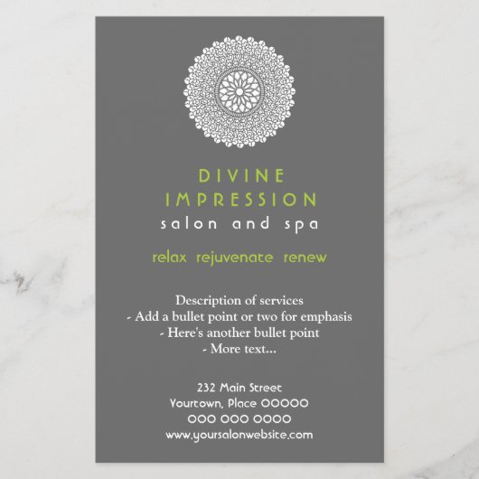 Divine Green Vertikaldruck Flyer (Vorne)