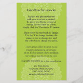 Divine Green Vertikaldruck Flyer (Hinten)