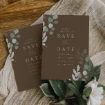 Divine Greenery Elegant Wedding Save The Date<br><div class="desc">Divine Greenery Elegant Wedding Save the Date Siehe Matching Collection in Niche und Nest Store</div>