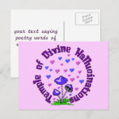 Divine Hallucination Tempel Postkarte (Vorne/Hinten)