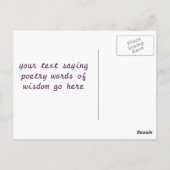 Divine Hallucination Tempel Postkarte (Rückseite)