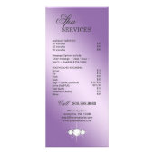 Divine Hydrangea Jewelry Swirl Lila Werbekarte (Hinten)