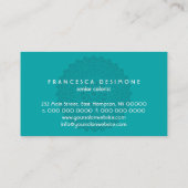 Divine Impression Blue 2 Visitenkarte (Rückseite)