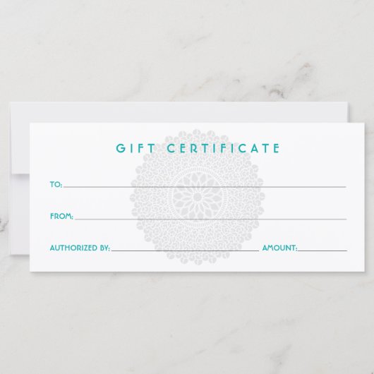 Divine Impression Blue Gift Certificate (Rückseite)
