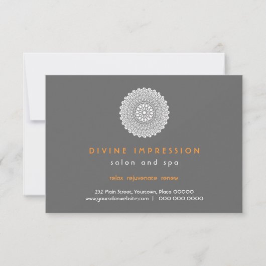 Divine Impression Orange Gift Certificate (Vorderseite)