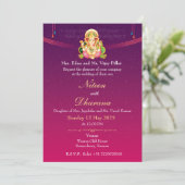 Divine Indian Wedding E-Invitation Einladung (Stehend Vorderseite)