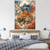 Divine Kali Chariot Leinwanddruck (Insitu (Schlafzimmer))