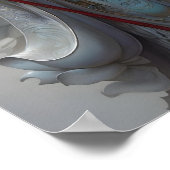 Divine Kannon Bodhisattva Poster mit Radikaler Aur (Ecke)