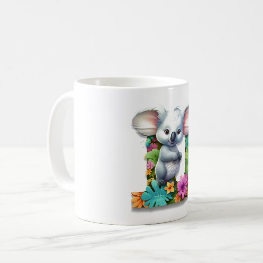 Divine Koala: Koala Niedlich Cup - Typ D Kaffeetasse (Vorderseite Links)