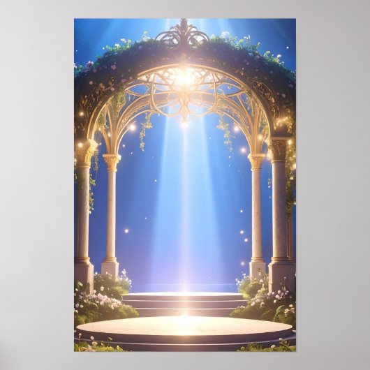 Divine Light Forest Archway Poster (Vorne)