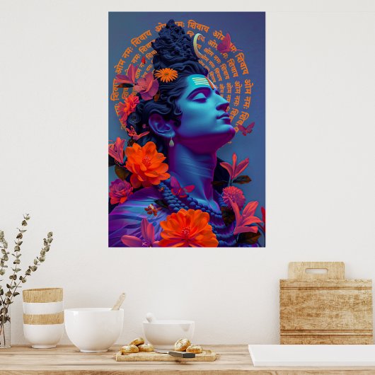 Divine Lord Shiva Poster (Küche)