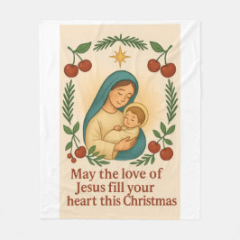 Divine Love Christmas Blanket – Baby Jesus  Fleecedecke