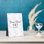 Divine match add pair name Letter heart Fotoplatte (Seite)