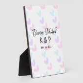 Divine match add pair name Letter heart Fotoplatte (Seite)