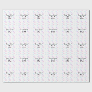 Divine match add pair name Letter heart Geschenkpapier