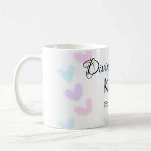 Divine match add pair name Letter heart Kaffeetasse