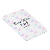 Divine match add pair name Letter heart Magnet (Rechte Seite)