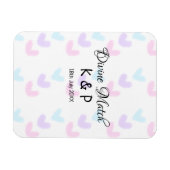 Divine match add pair name Letter heart Magnet (Horizontal)