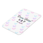 Divine match add pair name Letter heart Magnet (Linke Seite)