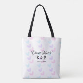 Divine match add pair name Letter heart Tasche (Rückseite)