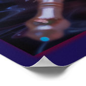 Divine Melody: Lord Krishna Poster (Ecke)