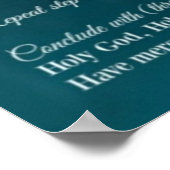 Divine Mercy Chaplet Poster (Ecke)