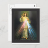 DIVINE MERCY DEVOTIONAL BILD POSTKARTE (Vorne/Hinten)