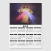 Divine Mercy Gold 2026 Annual Calendar Magnetkarte (Vorderseite)