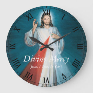 Divine Mercy Große Wanduhr