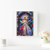 Divine Mercy Jesus Wall Clock Quadratische Wanduhr (Zuhause)