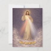Divine Mercy of Jesus Chaplet Prayer Religious Mitteilungskarte (Vorderseite)