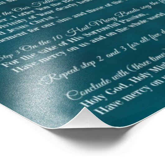 Divine Mercy Poster (Ecke)