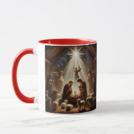 Divine Nativity Scene Tasse