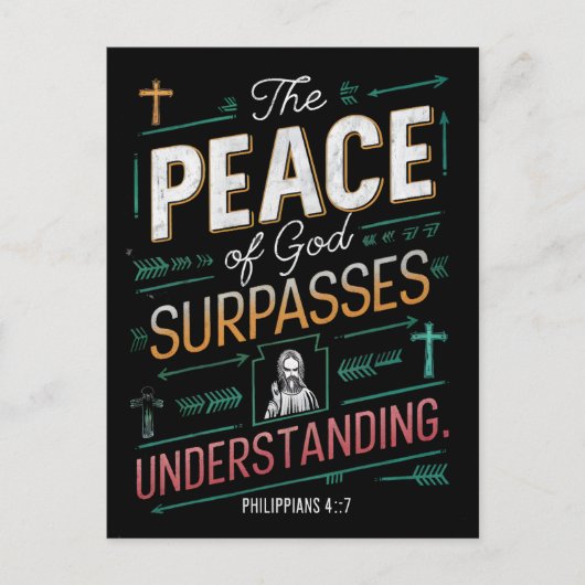 Divine Peace Graphic Postkarte (Vorderseite)