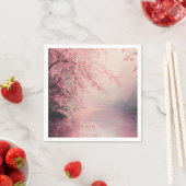 Divine Pink Cherry Blossom Tree Serviette (Beispiel)