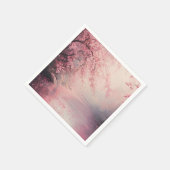 Divine Pink Cherry Blossom Tree Serviette (Ecke)